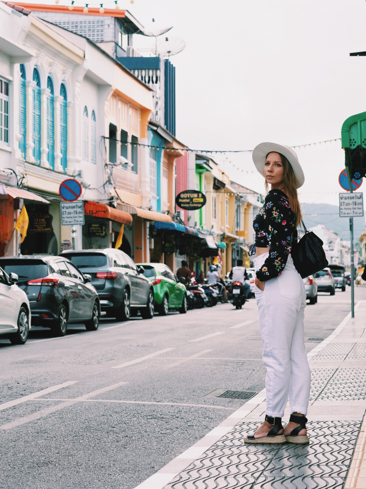Woman posing for a picture