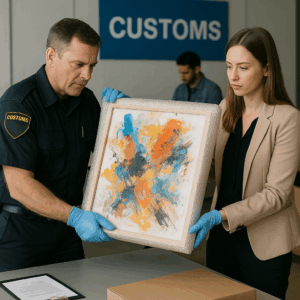 Art Gallery delivery from London through US Customs delays
